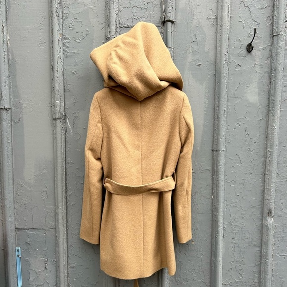 Sentaler Baby Alpaca Mid Length Hooded Wrap Coat, size XS - Picture 8 of 14